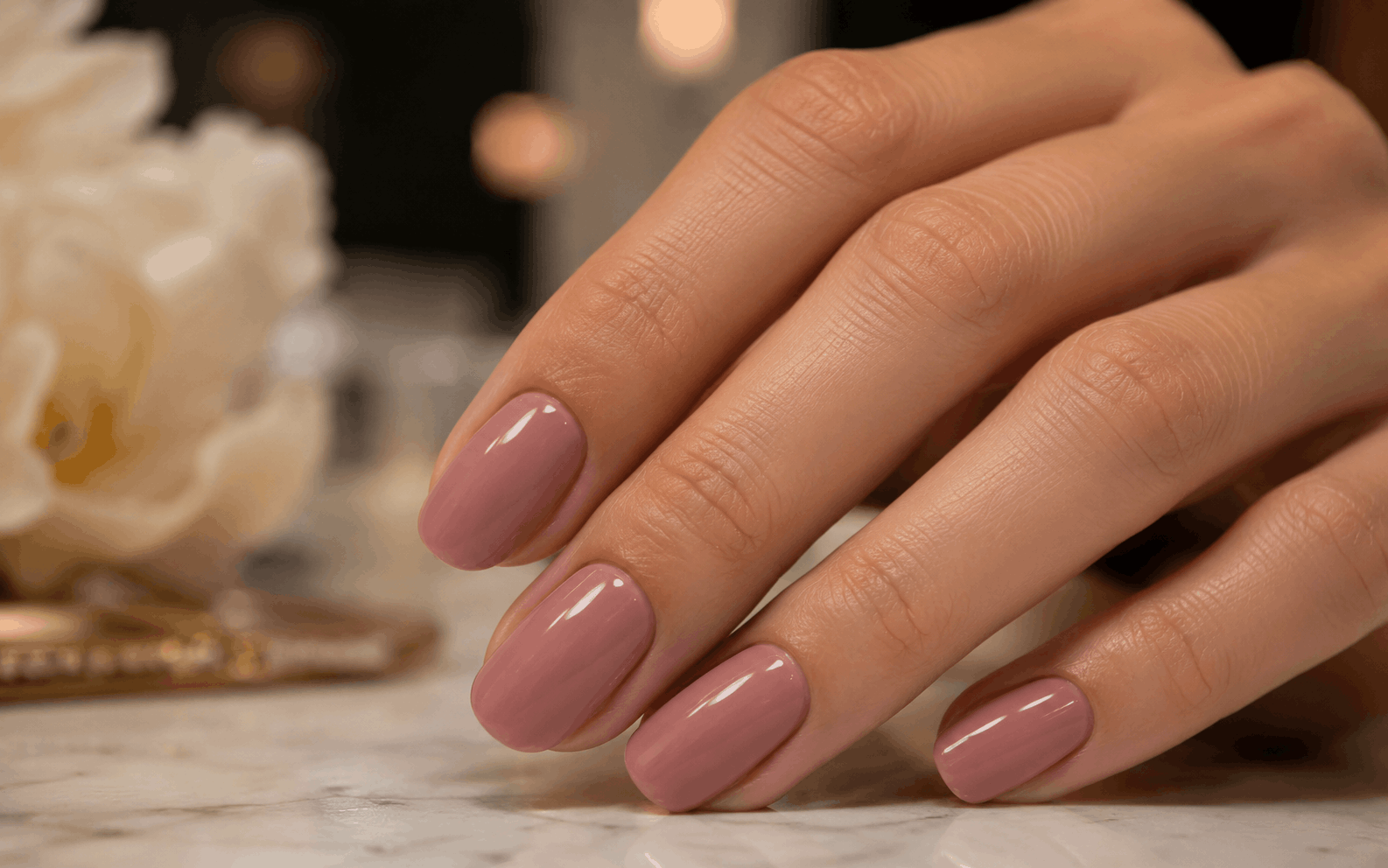 Finition semi-permanente sur ongles naturels